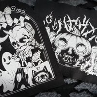 Trick or Treat Girl & Ghosts Kawaii Patches - Thumbnail 6