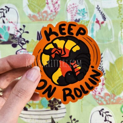 Keep on rollin' - vinyl sticker