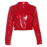 Solid color straight shoulder temperament loose coat - Thumbnail 2