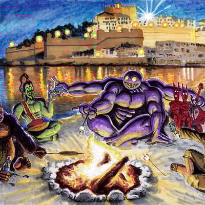 Stitched beach blanket beasto playmat - Thumbnail 1