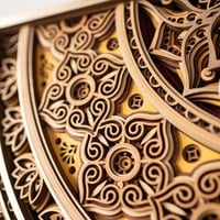 Gourd Wall Art: Blessing Motifs, Modern Home Decor,Laser Cut Wood  - Thumbnail 3