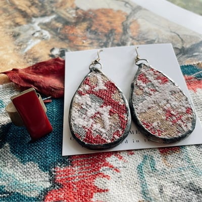 “woven together” earrings & ring set no.04