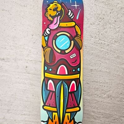 Art skateboard by topo "trajectory 924"