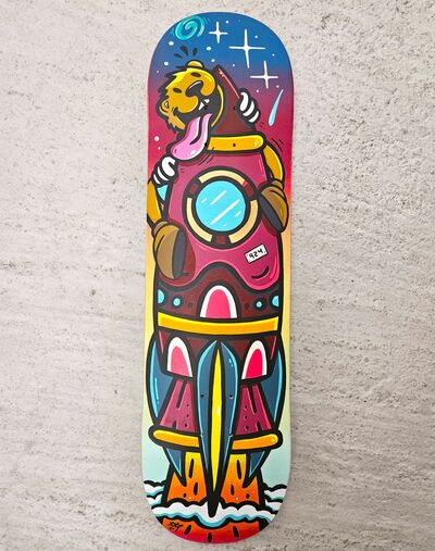 Art Skateboard by Topo "Trajectory 924"