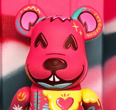 Custom Bearbrick 400% by Topo "Inner Rose"