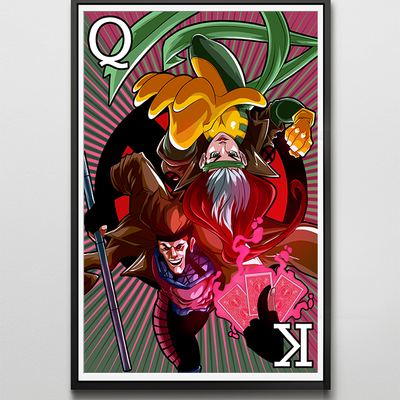 Gambit & rogue/king & queen print