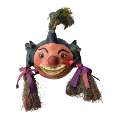Coconut mask. collectibles. home decoration. wall decoration. interior decoration. mexican mask. mexican craft. mexican folk art.