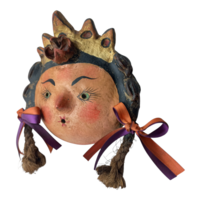 Coconut mask. Collectibles. Home decoration. Wall decoration. Interior decoration. Mexican mask. Mexican craft. Mexican Folk Art. - Thumbnail 1