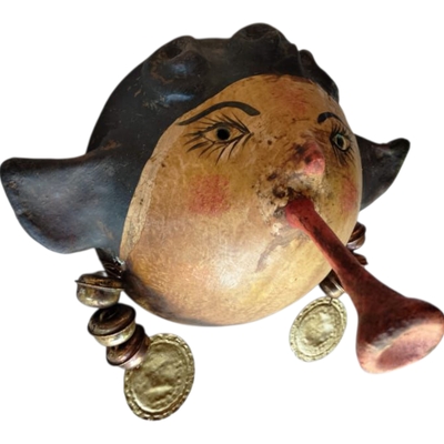Coconut mask. collectibles. home decoration. wall decoration. interior decoration. mexican mask. mexican craft. mexican folk art.