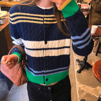 MULTICOLOR STRIPED CARDIGANS - Thumbnail 2