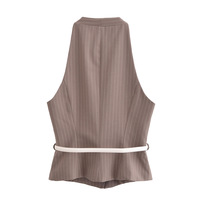 Street Fashion Casual Belt Vest Top - Thumbnail 2