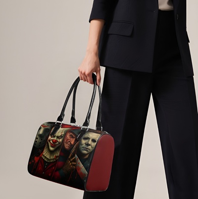 Horror Movie Slashers Realistic Portrait Top Handle Crossbody Bag - Free Ship JTPRT