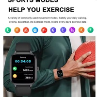 Smartwatch Sports Watch Bluetooth Call Fitness Tracker – Touch Dial, Music Control, Waterproof for Android & iPhone (Black, Silver, Pink, Golden) - Thumbnail 2