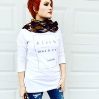 Birth Mother Means Beautiful Long-sleeve T-Shirt - Thumbnail 3