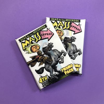 Mass appeal (set 4) 2-pack promo trading cards by art of luis diaz