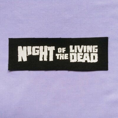 Night of the living dead horror punk sew-on patches