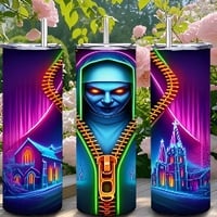 The Nun/Valek Neon Devilish Glow Tumbler | The Conjuring | 20oz Stainless Steel Tumbler | Free Ship - Thumbnail 1