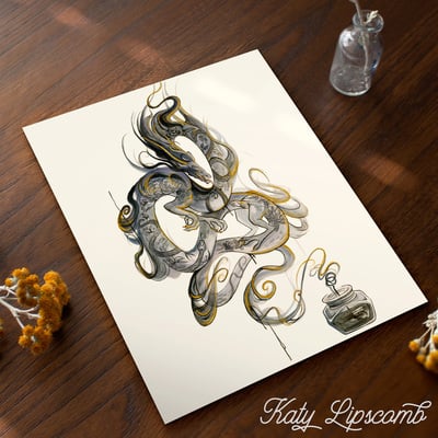 Tattoo dragon - print - Thumbnail 1