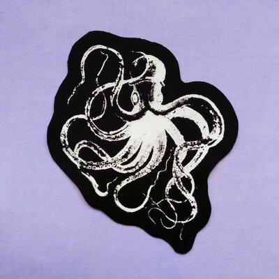 Octopus steampunk patch