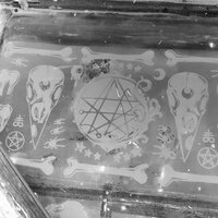 Crow Skulls & Bones Necronomicon Horror Goth Sew-on Patches - Thumbnail 4