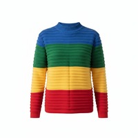 Vintage rainbow stripe personality pullover from FE CLOTHING - Thumbnail 1