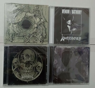 WATAIN, VENOM/BATHORY , WINGLESS, ARMA CHRISTI Cds