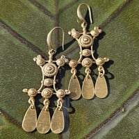 Brass Paddle Earrings  - Thumbnail 4