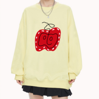 Funny Apple Printed Sweatshirt - Thumbnail 2