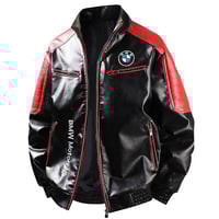 B M W FAUX LEATHER BIKER JACKET  - Thumbnail 3