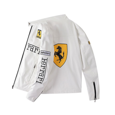FERRARI LEATHER BIKER JACKET V.3