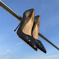 Snakeskin pattern lady high heels 12CM - Thumbnail 1