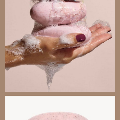 Veilment natural spa himalaya pink salt exfoliating soap - final sale - Thumbnail 2