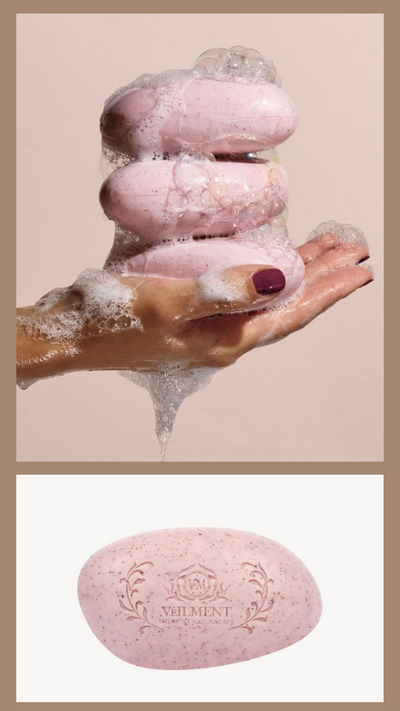 Veilment Natural Spa Himalaya Pink Salt Exfoliating Soap - FINAL SALE