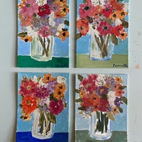 “Joy in Bloom” 5x7 inch still life, original painting no.02 - Thumbnail 1