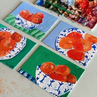 “Gathered”  5x7 inch still life, original painting no.04 - Thumbnail 1