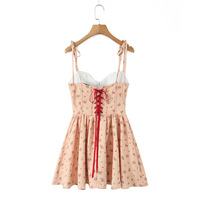 Halter neck tie twist sexy hip skirt dress - Thumbnail 1