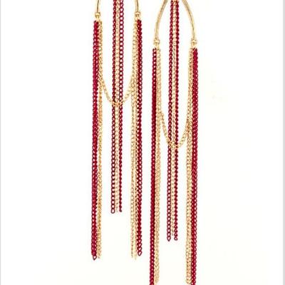  gold-tone tassel earrings