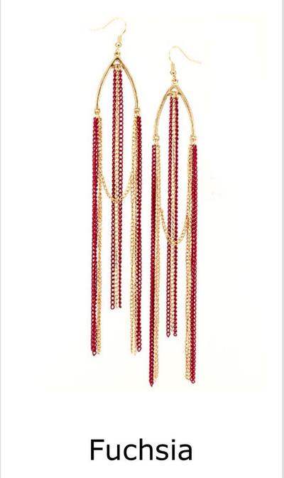  gold-tone tassel earrings