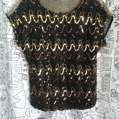 Vintage sequin blouse