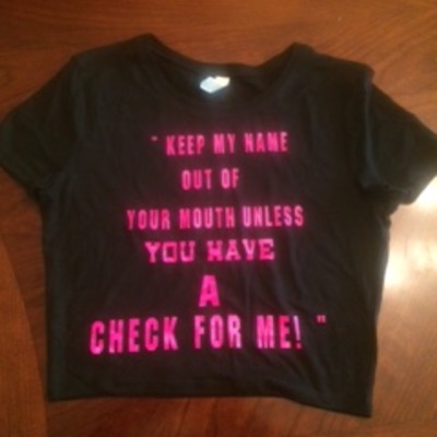 Check for me crop top