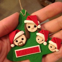 Custom Tree Ornaments 4 figures - Thumbnail 1