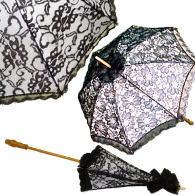 9904. parasol umbrella /black lace