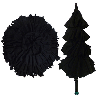 Black christmas tree umbrella