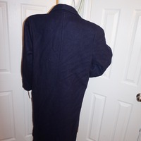 Vintage Jofede Navy Blue Wool Trench Coat Size M-L - Thumbnail 3