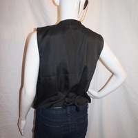 Vintage Paul Harris Brown Black Vest Size S - Thumbnail 3