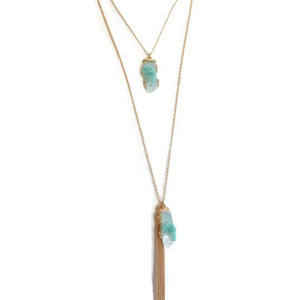 Long Stone Necklace