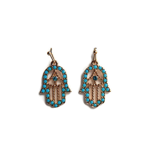 Hamsa Earrings