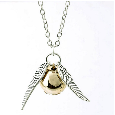 Golden snitch necklace