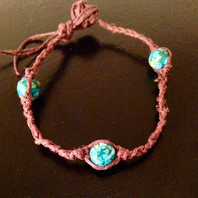 Hemp chord bracelets