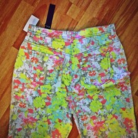 Pastel Painted Jeans - Thumbnail 1